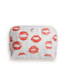 1ST EDITION MAKEUP BAG LIP PRINT CANVAS MAKEUP BAG