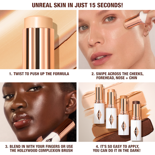 UNREAL SKIN SHEER GLOW TINT HYDRATING FOUNDATION STICK 1.5 FAIR